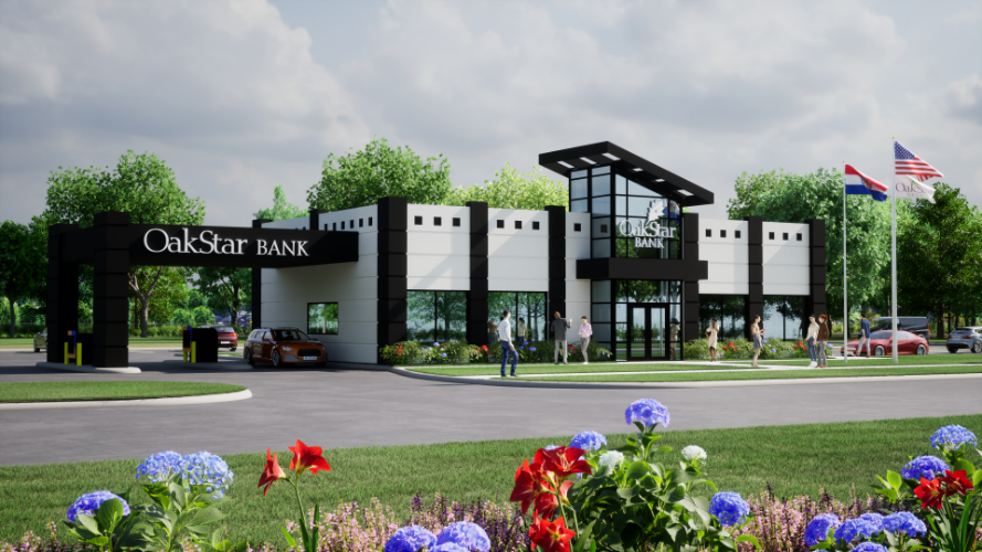 OakStar bank exterior shot